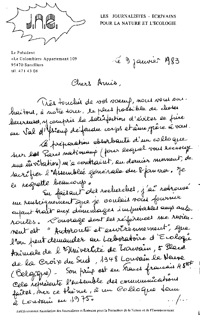 Lettre de Pierre Pellerin