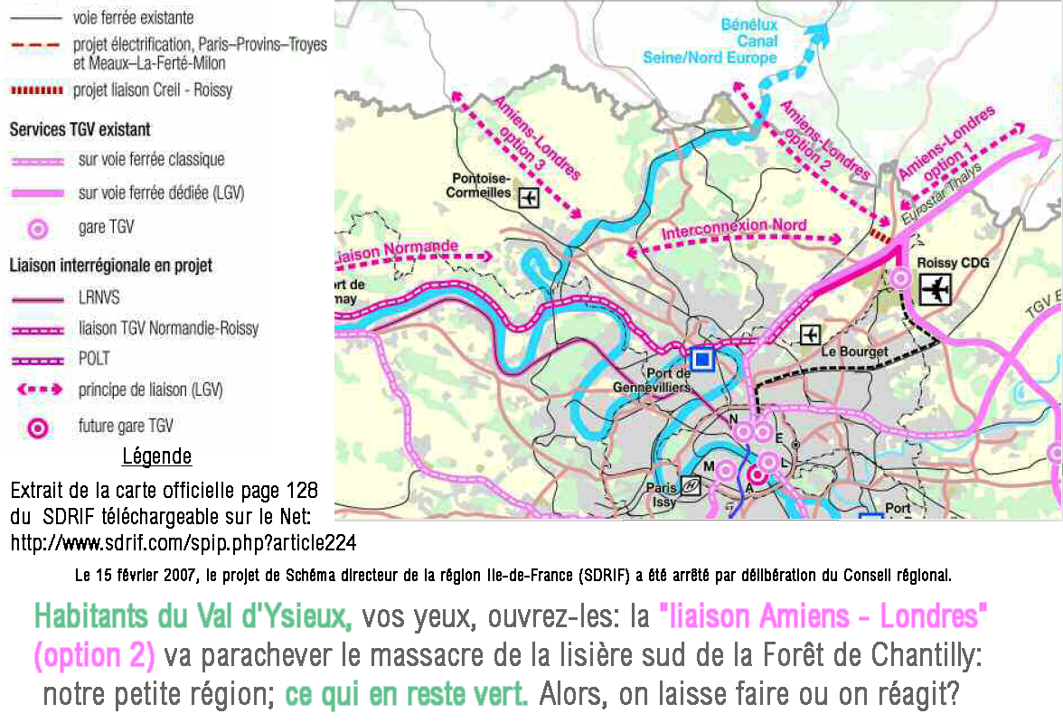 SDRIF: TGV du Val d'Ysieux